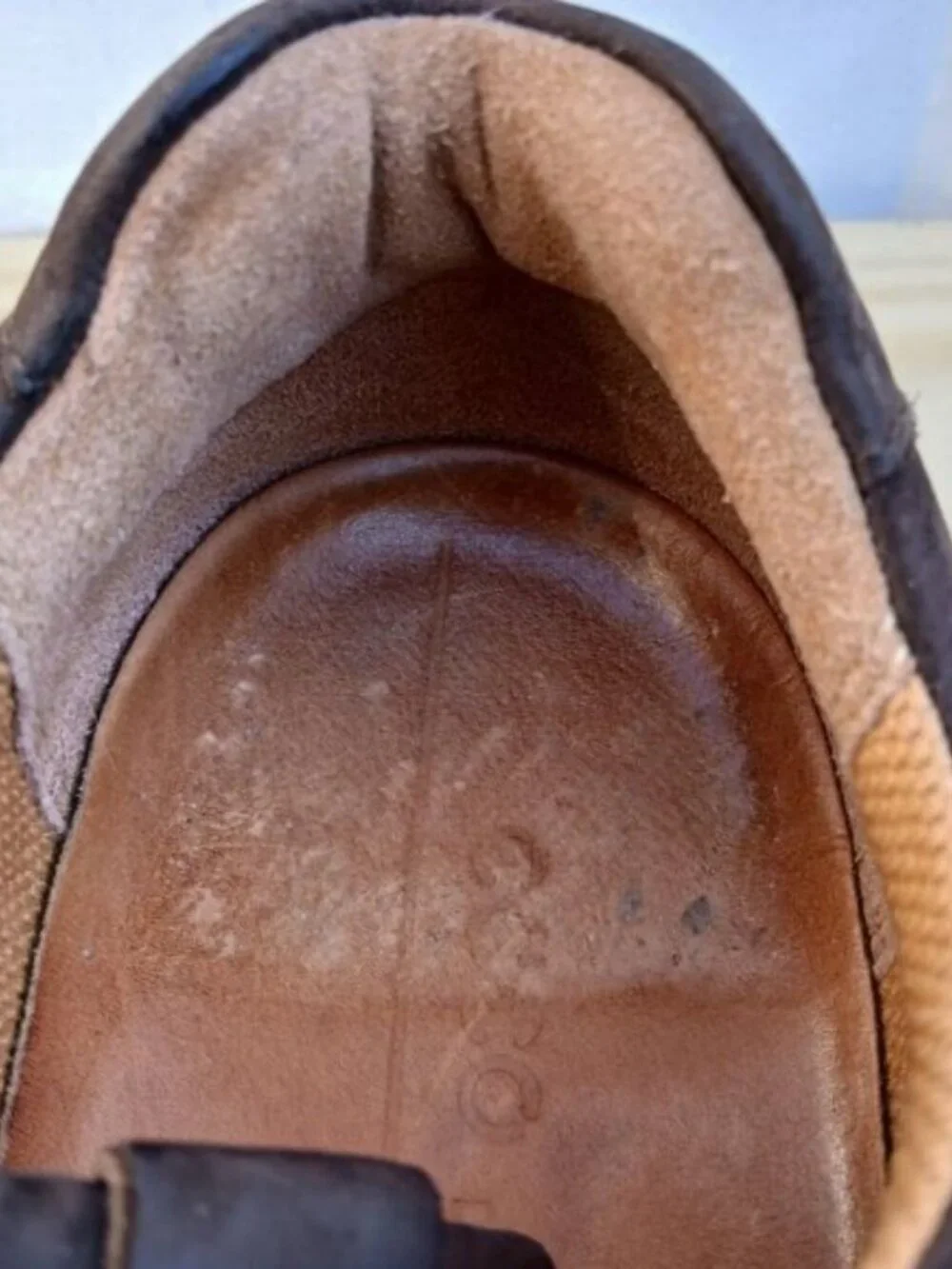ECCO Men’s Brown Nubuck Moc Toe Comfort Lace-Up Shoes EU 42 US 8–8.5